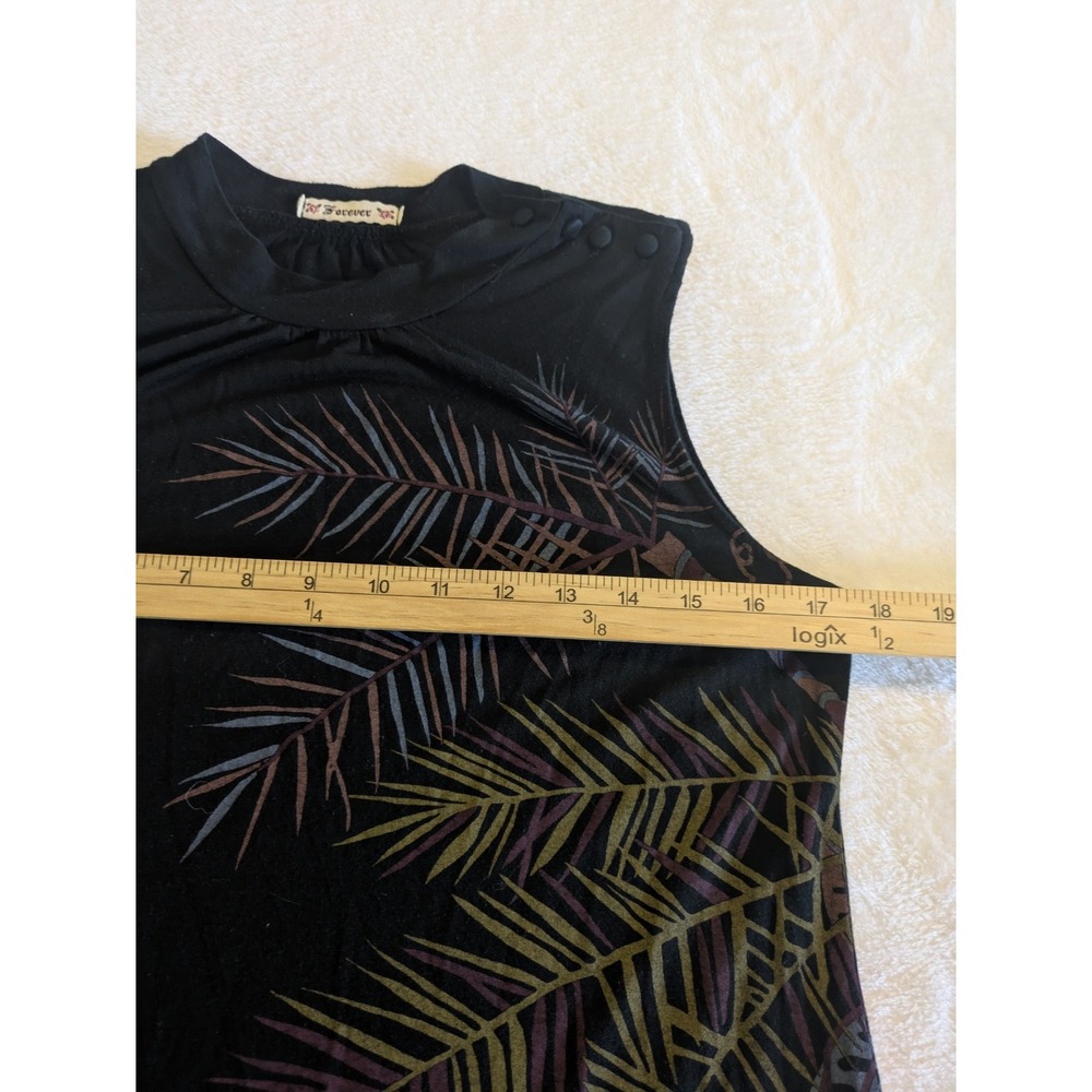 Forever Dress Tunic Tank Medium Y2K Tropical Boho‎ Modal Soft Mini USA - Picture 9 of 9